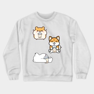 Boba Tea Sticker Set 2 Crewneck Sweatshirt